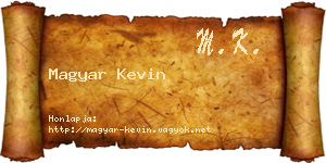 Magyar Kevin névjegykártya